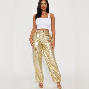 Gold CARGO pants size L